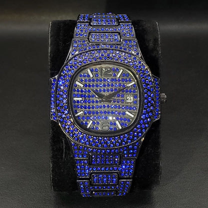 Special-interest Full Diamond Rap Hip Hop Watch - A-1 Thread Vault