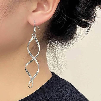 Spiral Design Dangle Earrings - A-1 Thread Vault