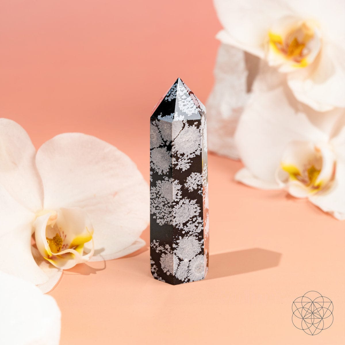 Spiritual Bodyguard - Snowflake Obsidian Point - A-1 Thread Vault