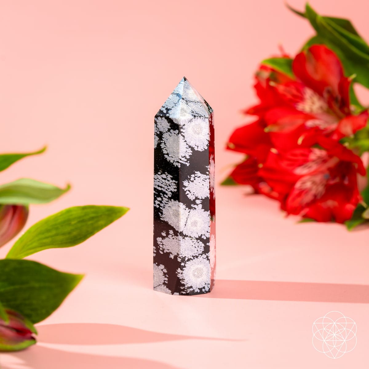 Spiritual Bodyguard - Snowflake Obsidian Point - A-1 Thread Vault