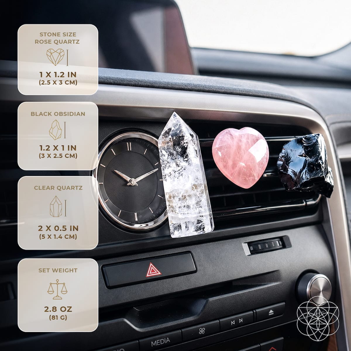 Spiritual GPS - Guardian Car Crystal Kit - A-1 Thread Vault