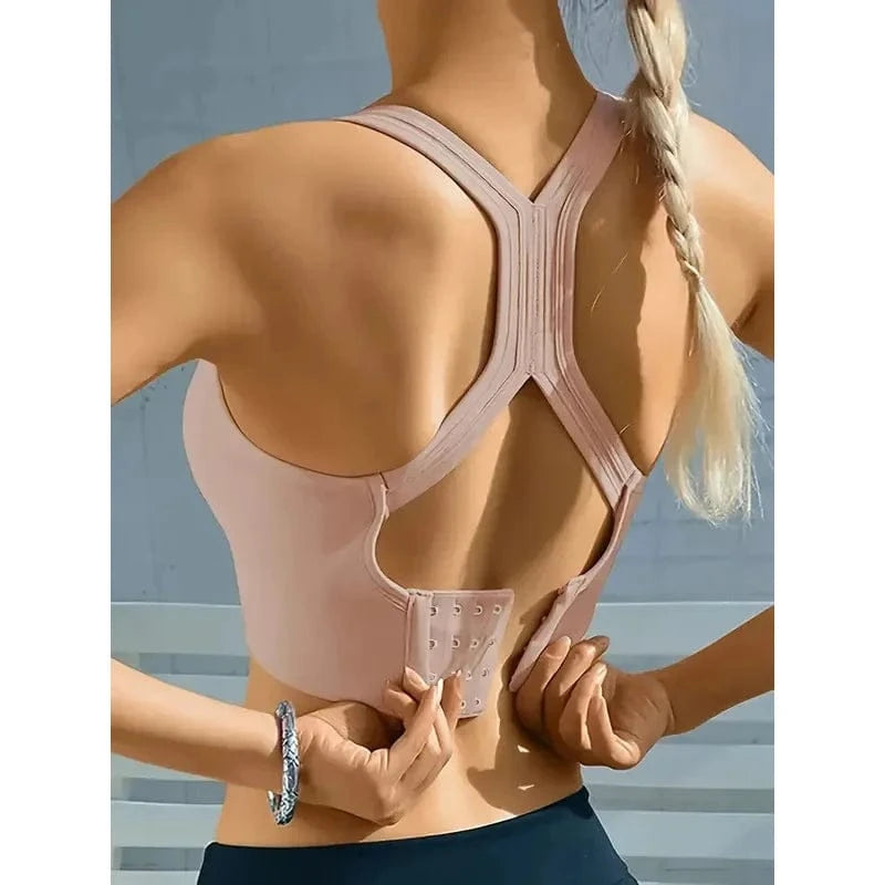 Sports Seamless Comfy & Breathable Push Up Yoga Tank Bra@W4 - A-1 Thread Vault