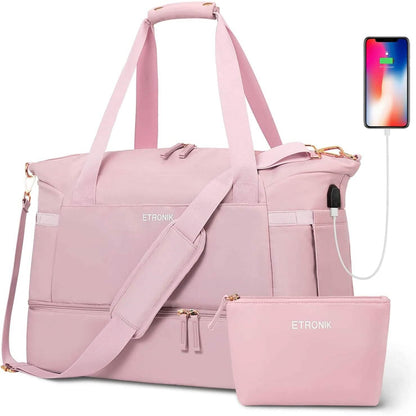 Sports Travel Duffel Bag with USB Charging Port - A-1 Thread Vault