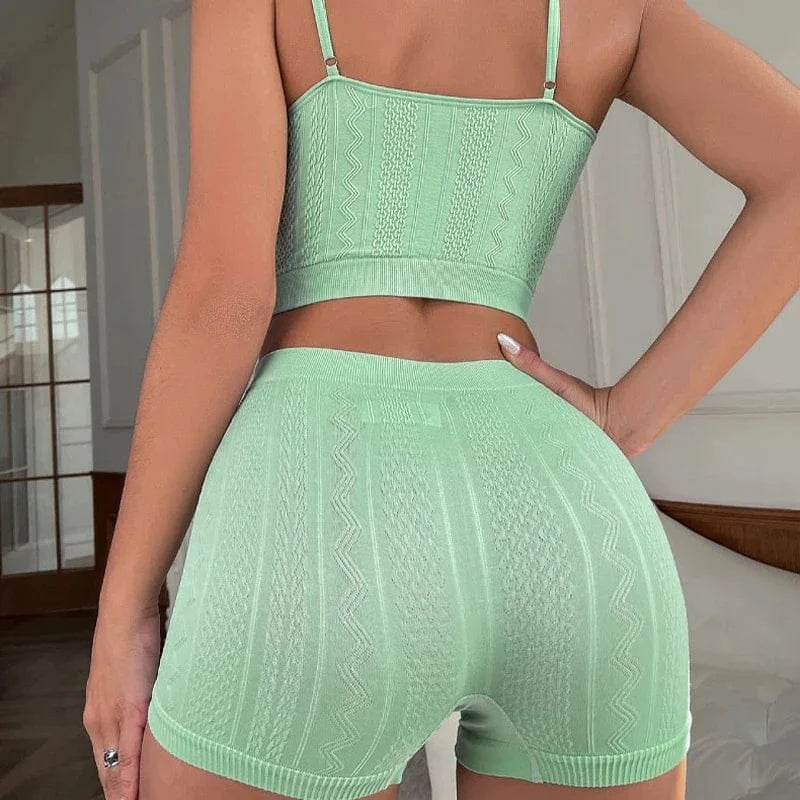 Spring Summer Langerie Sets Sexy Underwears Women Micro Underwear Solid Color Wearing Outside Women's Bra and Panties Sets Below - A-1 Thread Vault