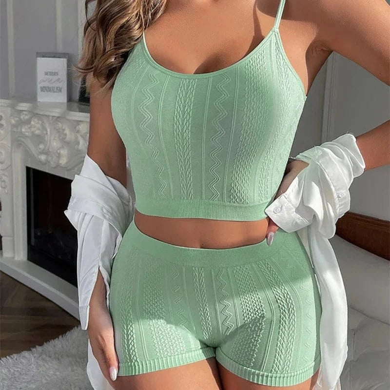 Spring Summer Langerie Sets Sexy Underwears Women Micro Underwear Solid Color Wearing Outside Women's Bra and Panties Sets Below - A-1 Thread Vault