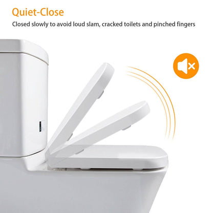 Square Toilet Seat with Grip-Tight Seat Bumpers - A-1 Thread Vault