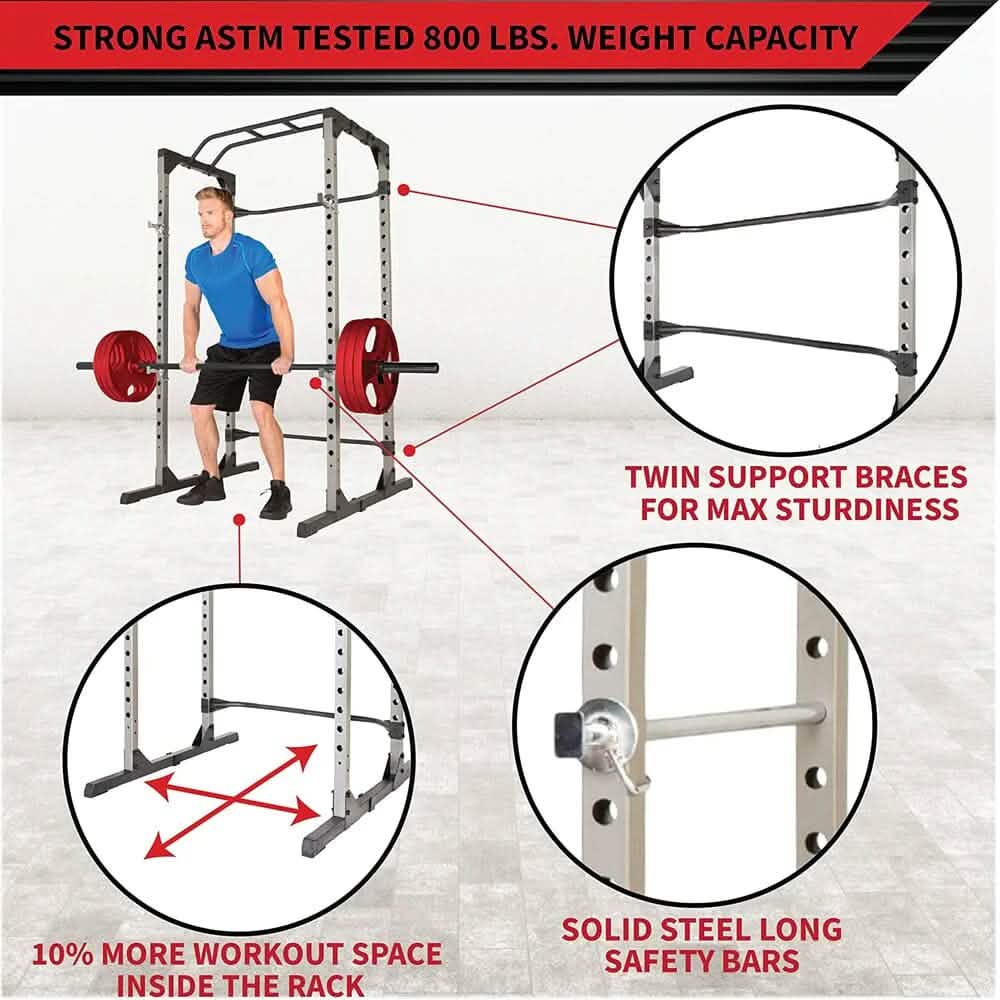 Squat Rack Strength Training Power Cage - A-1 Thread Vault
