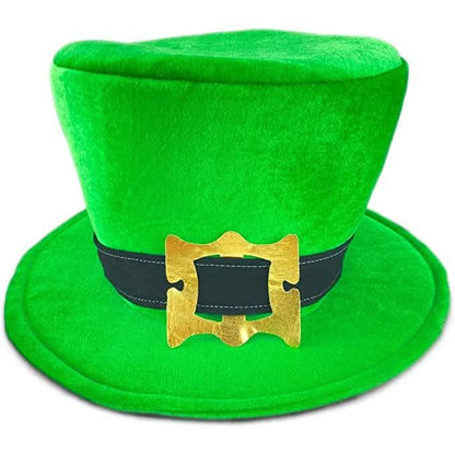 St. Patrick's Day Beard Face Mask and Green Hat Leprechaun Costume for Adults - A-1 Thread Vault