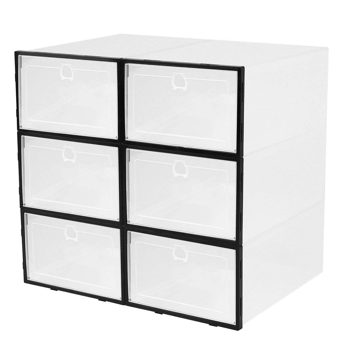 Stackable Shoe Storage Bin Transparent Dustproof - A-1 Thread Vault