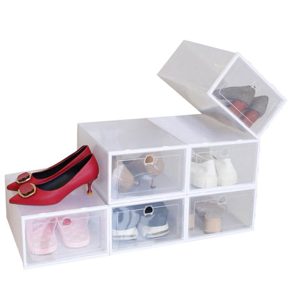 Stackable Shoe Storage Bin Transparent Dustproof - A-1 Thread Vault