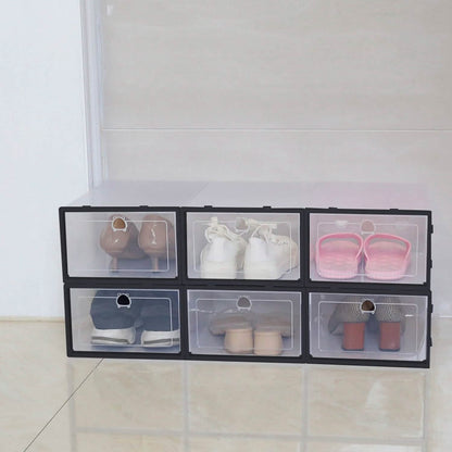 Stackable Shoe Storage Bin Transparent Dustproof - A-1 Thread Vault