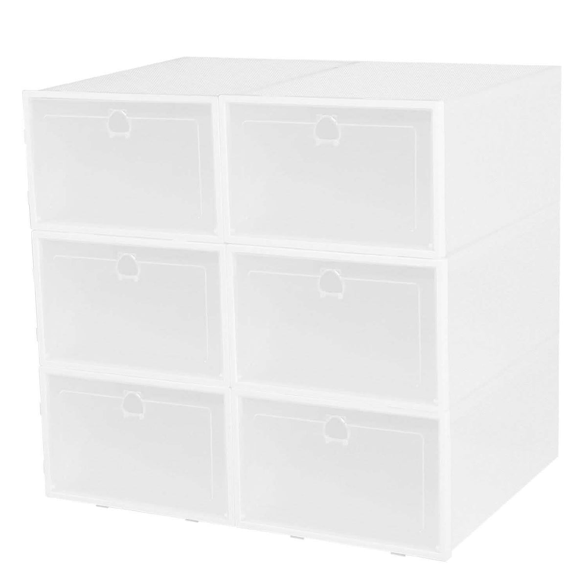 Stackable Shoe Storage Bin Transparent Dustproof - A-1 Thread Vault