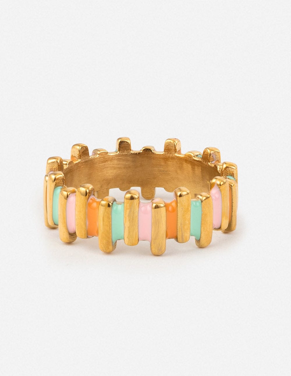 Staggered Enamel Ring - A-1 Thread Vault