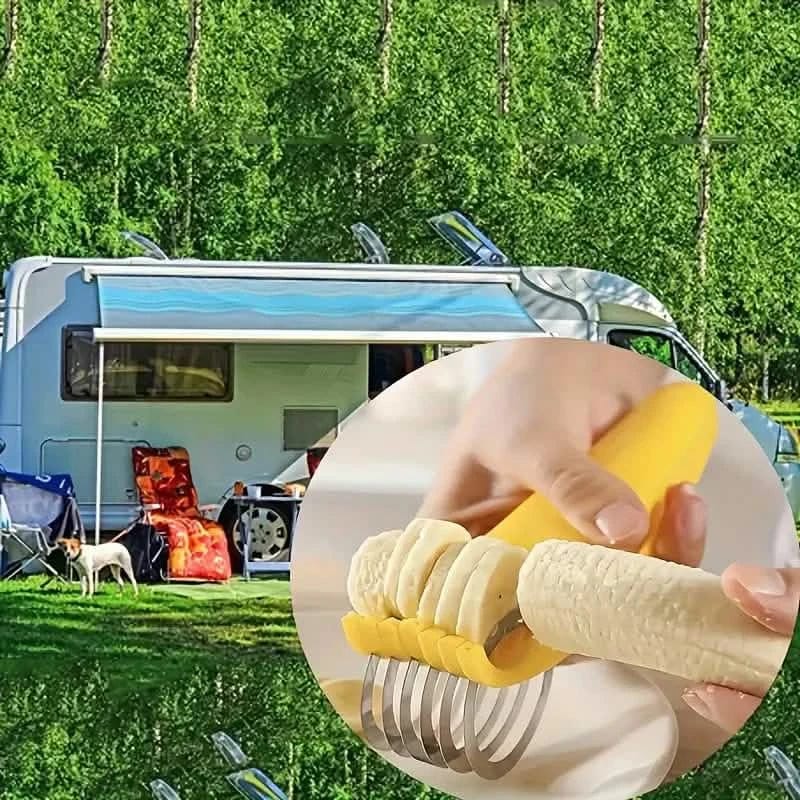 Stainless Steel Banana & Cucumber Slicer - A-1 Thread Vault