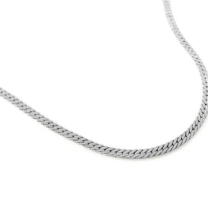 Stainless Steel Flat Snake Bone Chain Necklace - A-1 Thread Vault