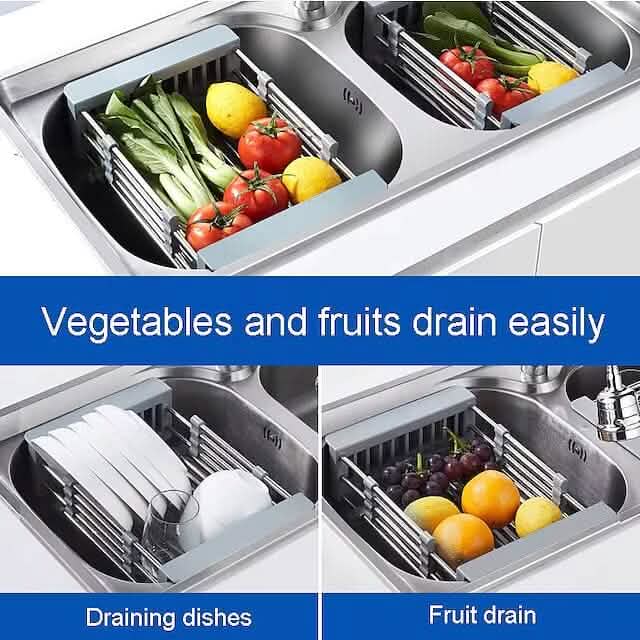 Stainless Steel Frame Drain Basket Telescopic Sink Frame - A-1 Thread Vault