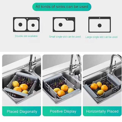 Stainless Steel Frame Drain Basket Telescopic Sink Frame - A-1 Thread Vault