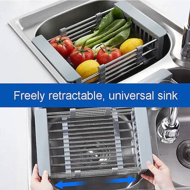 Stainless Steel Frame Drain Basket Telescopic Sink Frame - A-1 Thread Vault