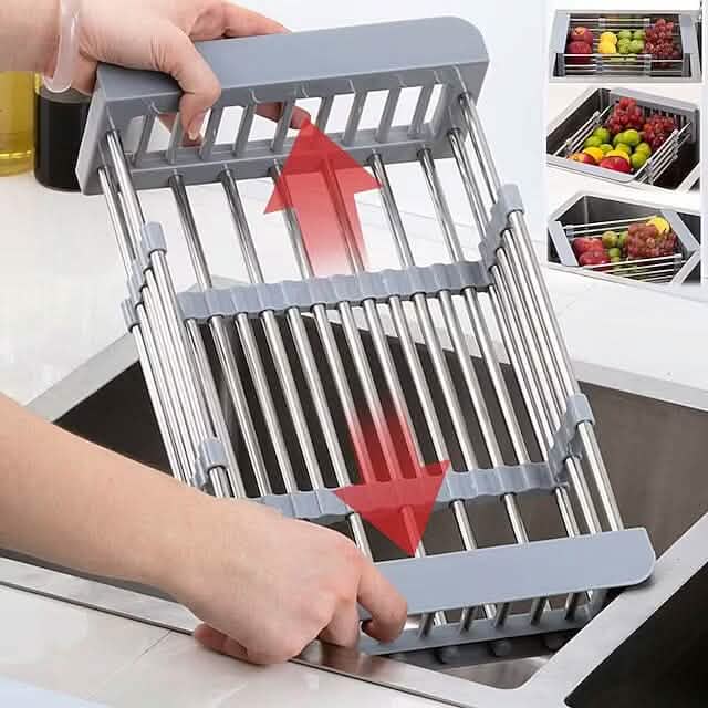 Stainless Steel Frame Drain Basket Telescopic Sink Frame - A-1 Thread Vault