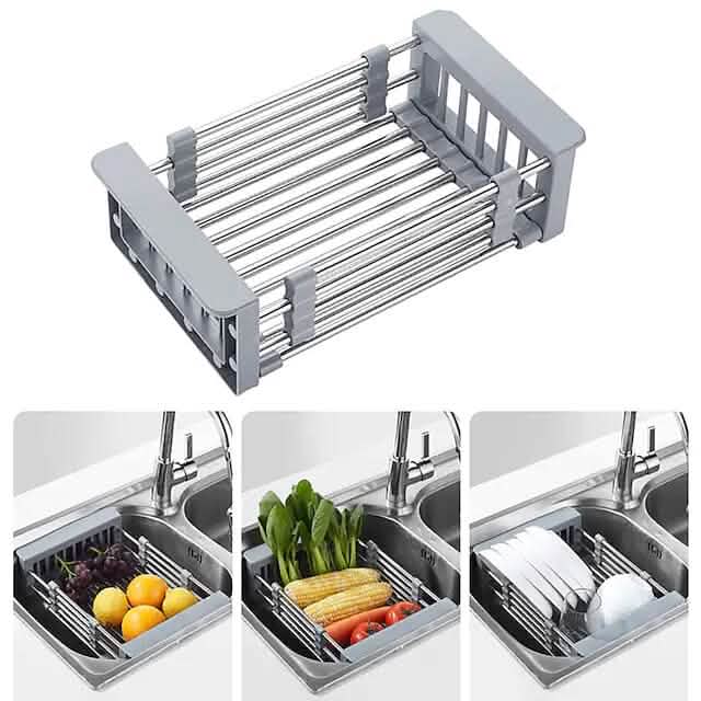 Stainless Steel Frame Drain Basket Telescopic Sink Frame - A-1 Thread Vault