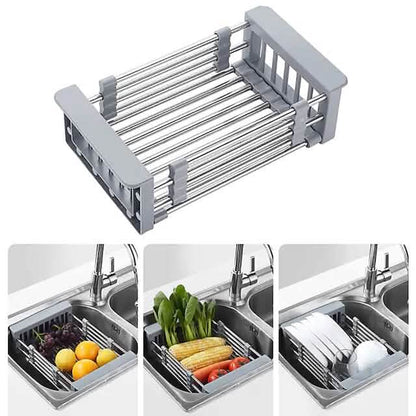 Stainless Steel Frame Drain Basket Telescopic Sink Frame - A-1 Thread Vault
