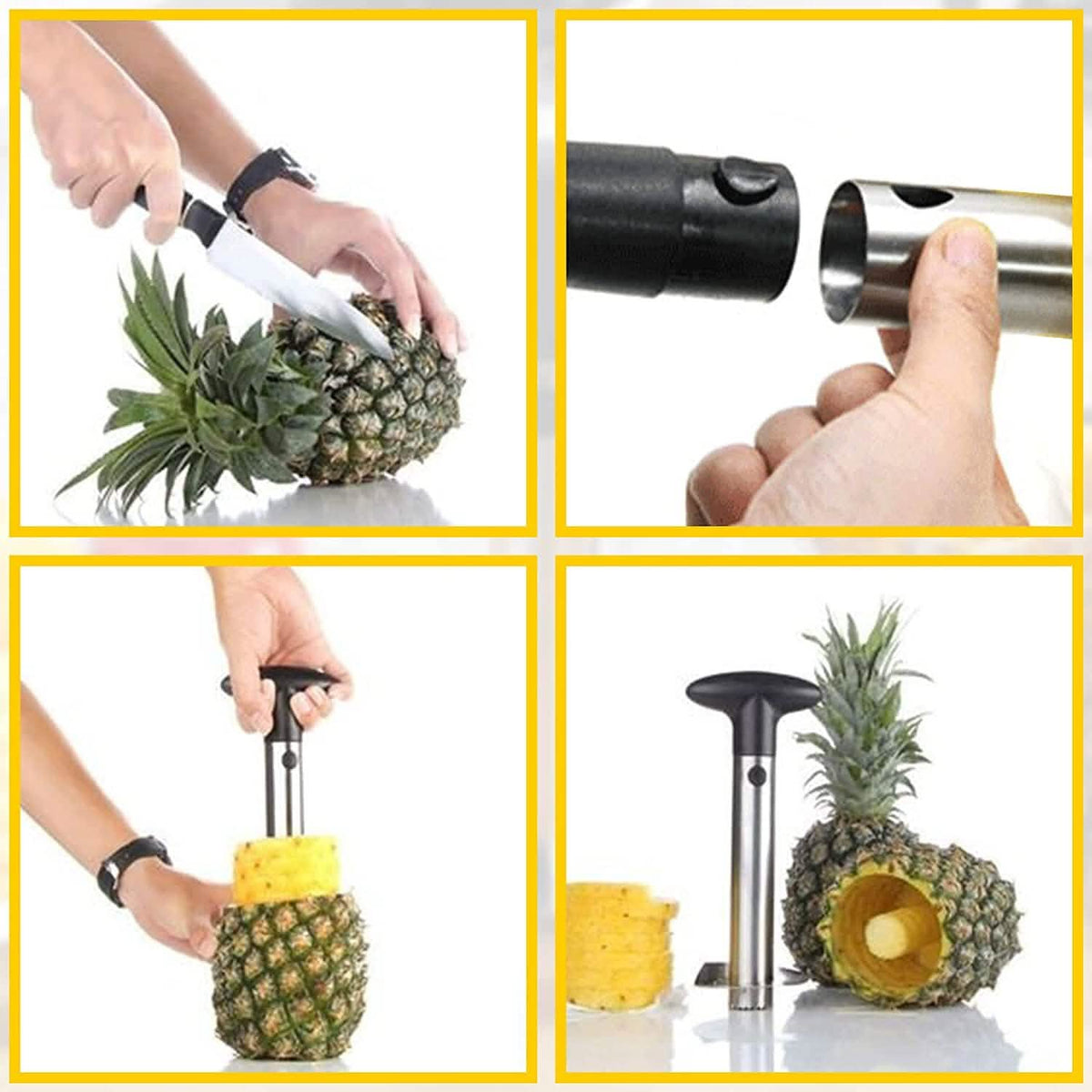 Stainless Steel Fruit Pineapple Peeler Cutter - A-1 Thread Vault