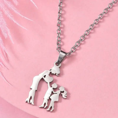 Stainless Steel Heartfelt Mother-Daughter-Son Necklace - A-1 Thread Vault