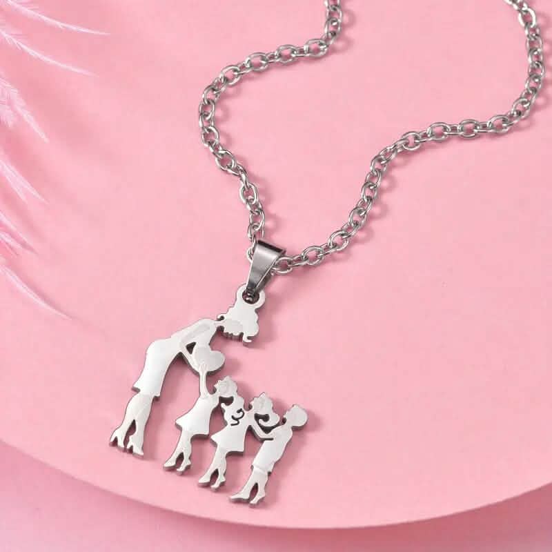 Stainless Steel Heartfelt Mother-Daughter-Son Necklace - A-1 Thread Vault