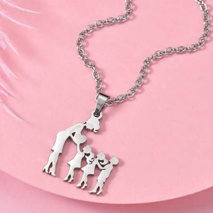 Stainless Steel Heartfelt Mother-Daughter-Son Necklace - A-1 Thread Vault