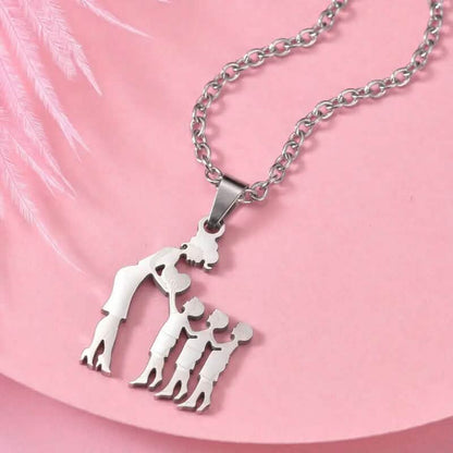 Stainless Steel Heartfelt Mother-Daughter-Son Necklace - A-1 Thread Vault