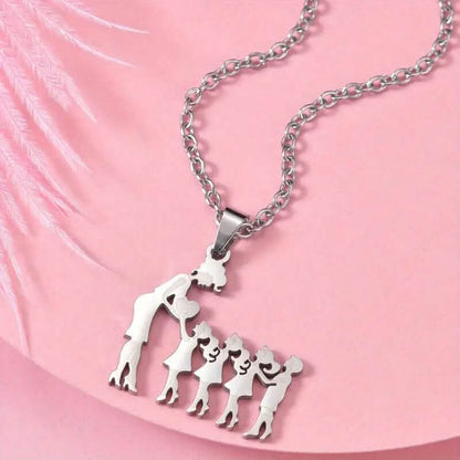 Stainless Steel Heartfelt Mother-Daughter-Son Necklace - A-1 Thread Vault