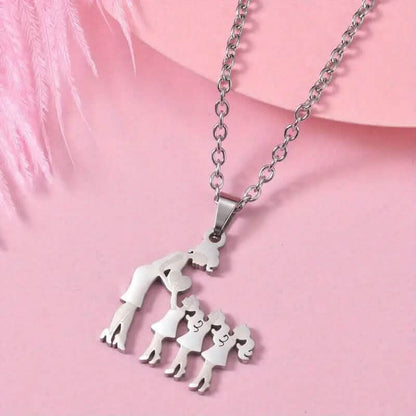 Stainless Steel Heartfelt Mother-Daughter-Son Necklace - A-1 Thread Vault
