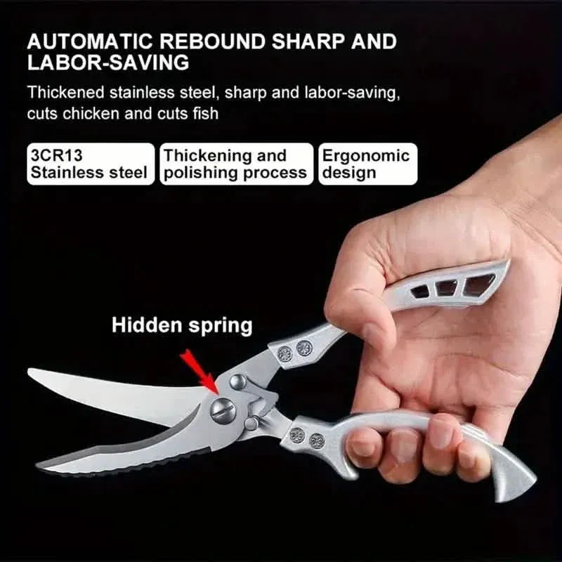 Stainless Steel Heavy-Duty Kitchen Non-Slip Grip Scissors - A-1 Thread Vault
