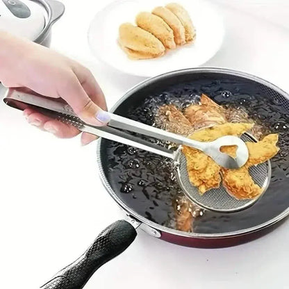 Stainless Steel Kitchen Strainer Tongs - High-Temperature Resistant - A-1 Thread Vault