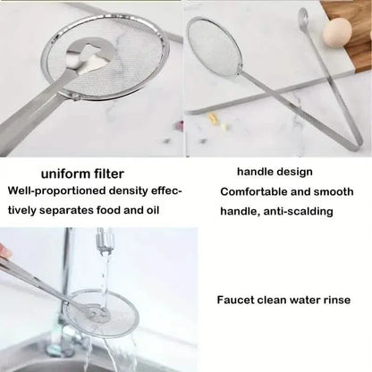 Stainless Steel Kitchen Strainer Tongs - High-Temperature Resistant - A-1 Thread Vault