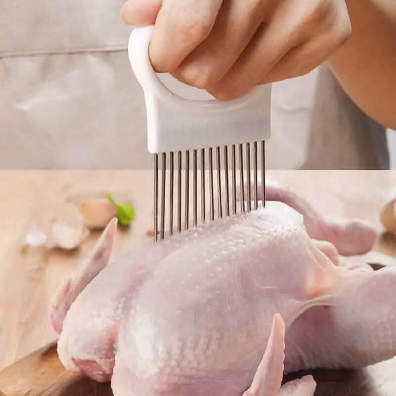 Stainless Steel Onion Needle Fork Vegetable Fruit Slicer - A-1 Thread Vault