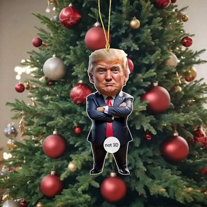 Standing Trump Acrylic Ornament Christmas Tree Hanging Decor - A-1 Thread Vault