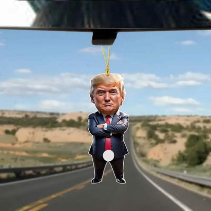 Standing Trump Acrylic Ornament Christmas Tree Hanging Decor - A-1 Thread Vault