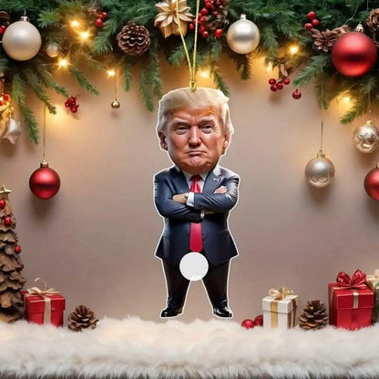 Standing Trump Acrylic Ornament Christmas Tree Hanging Decor - A-1 Thread Vault