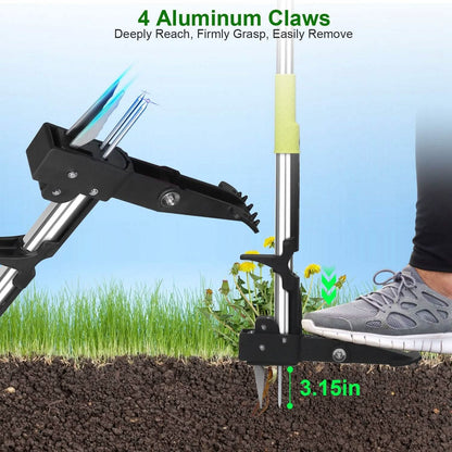 Standup Aluminum Weed Puller with 4 Claws - A-1 Thread Vault
