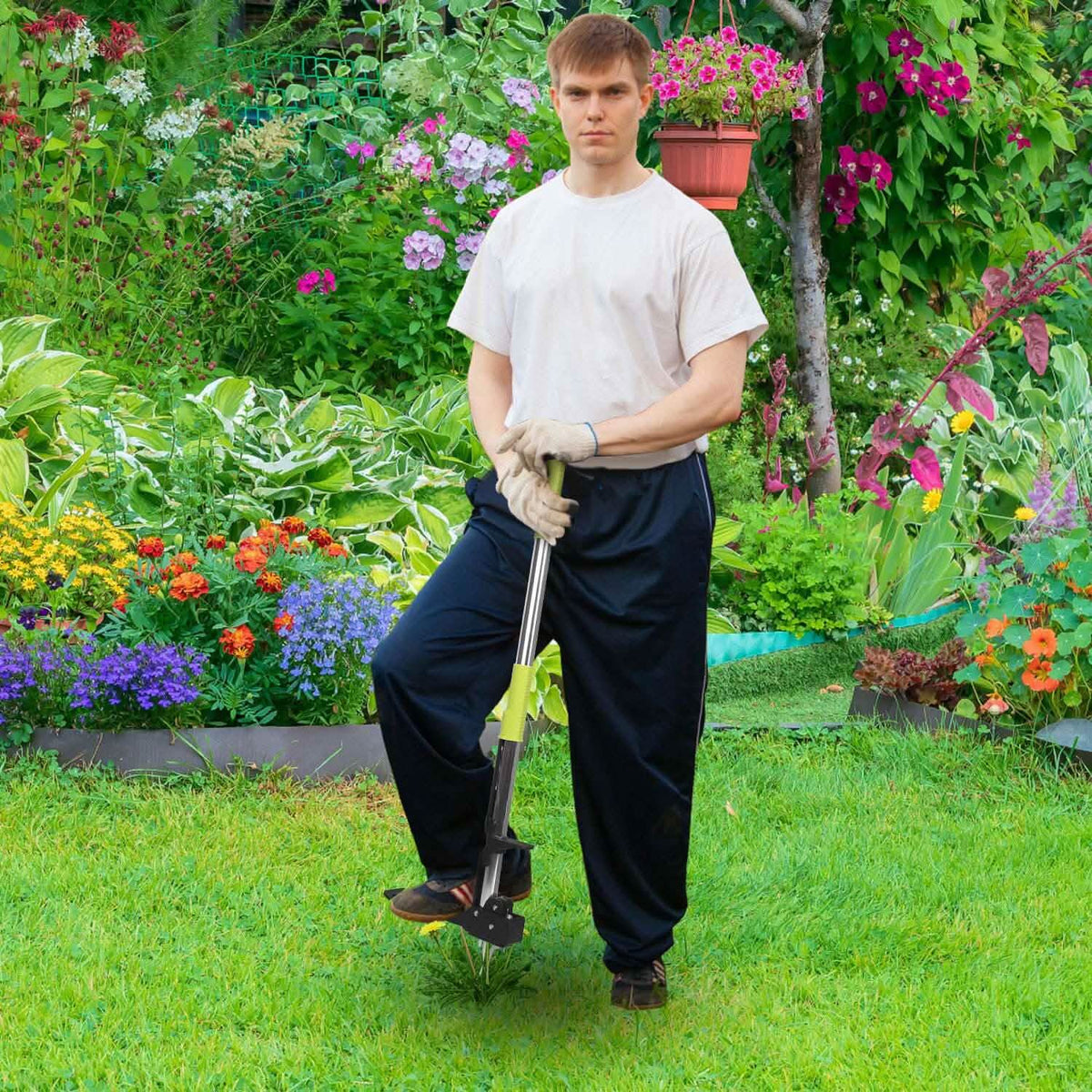 Standup Aluminum Weed Puller with 4 Claws - A-1 Thread Vault