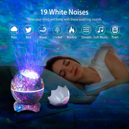 Star Project Lamp Galaxy Light Dinosaur Egg with Wireless Speaker and Remote Control - A-1 Thread Vault