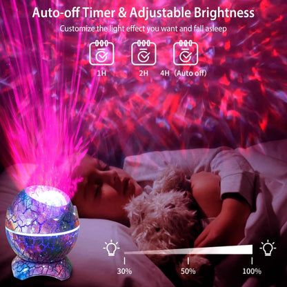 Star Project Lamp Galaxy Light Dinosaur Egg with Wireless Speaker and Remote Control - A-1 Thread Vault