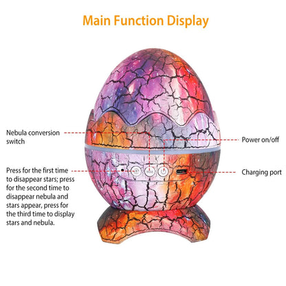 Star Project Lamp Galaxy Light Dinosaur Egg with Wireless Speaker and Remote Control - A-1 Thread Vault