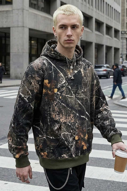 Stealth Heavyweight Oversized Unisex Camo Hoodie - A-1 Thread Vault