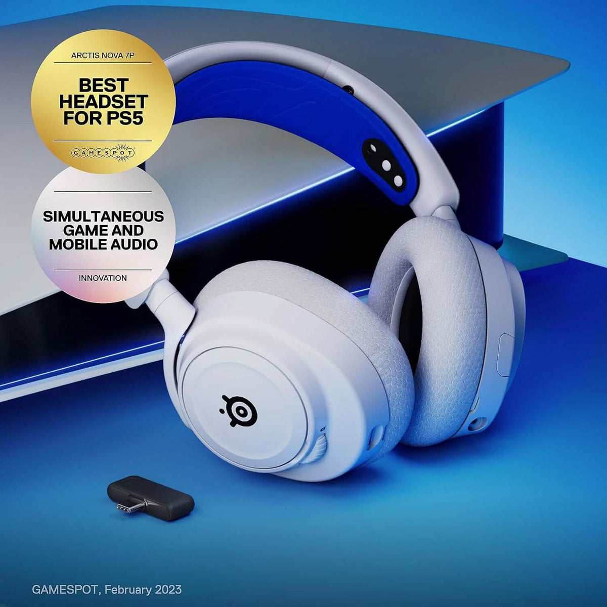 SteelSeries Arctis Nova 7P Wireless Multi-System Gaming & Mobile Headset (Refurbished) - A-1 Thread Vault