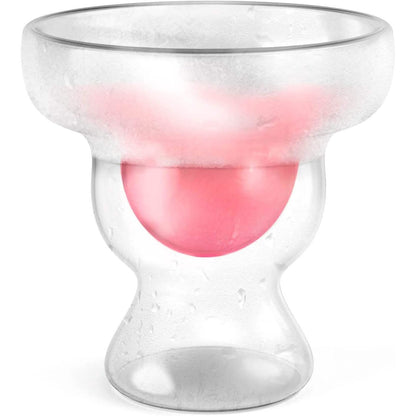 Stemless 12oz Double Wall Freezable Gel Chiller Cocktail Glass - A-1 Thread Vault