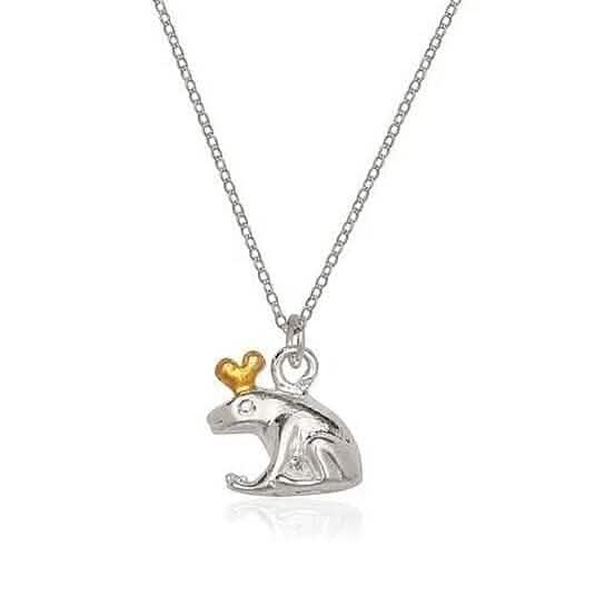 Sterling Silver Frog Charm and Chain - A-1 Thread Vault