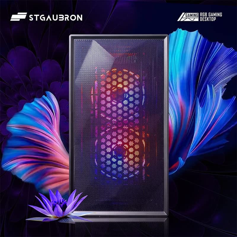 STGAubron Gaming PC Desktop,Core I5,RTX 2060 6G,16G RAM,512G SSD - A-1 Thread Vault