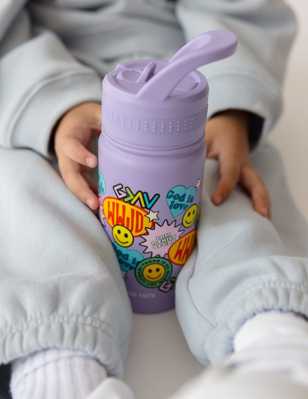 Sticker Collage Kids Water Bottle - A-1 Thread Vault